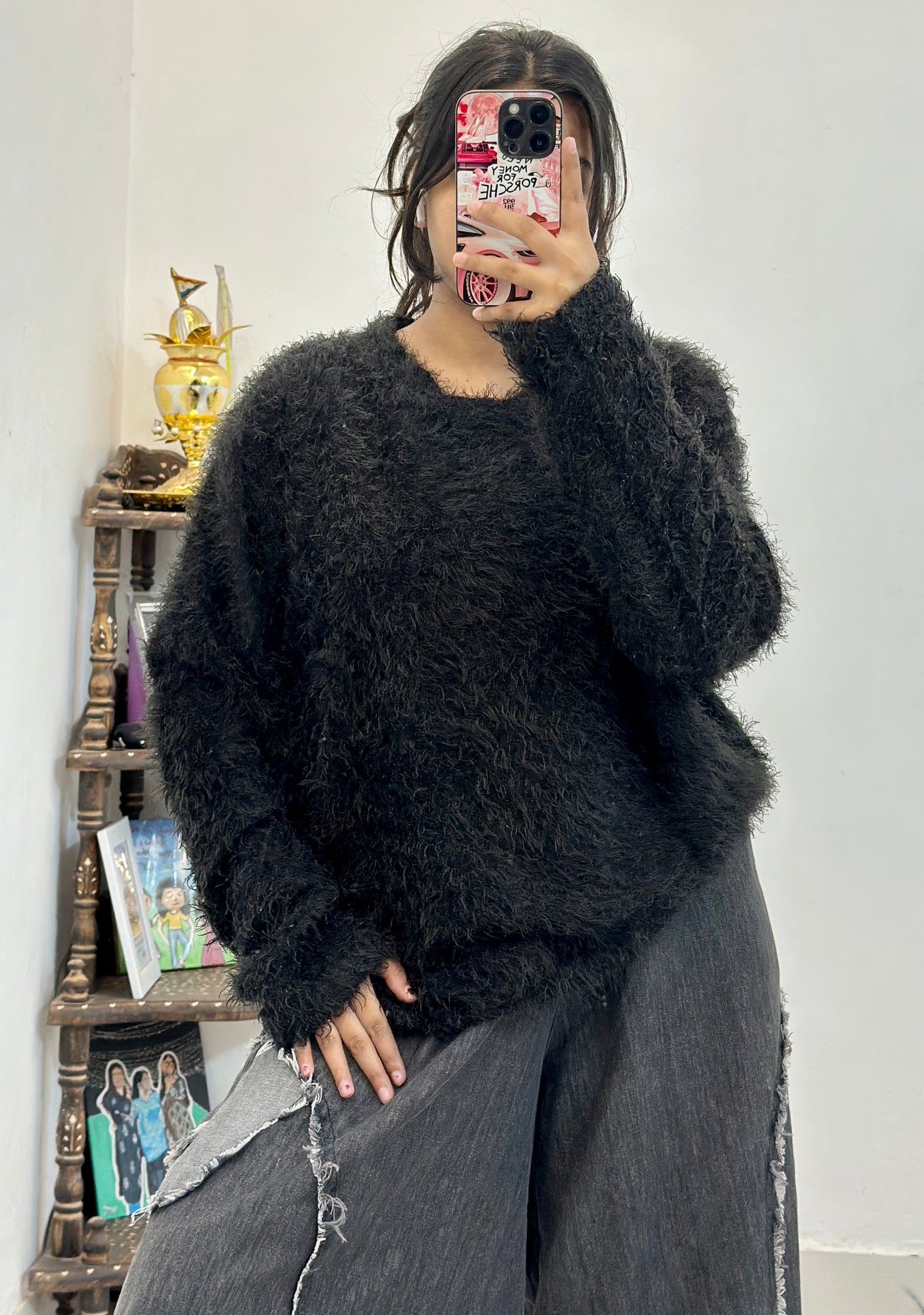 Furry sweater for heavy winters (44-46)