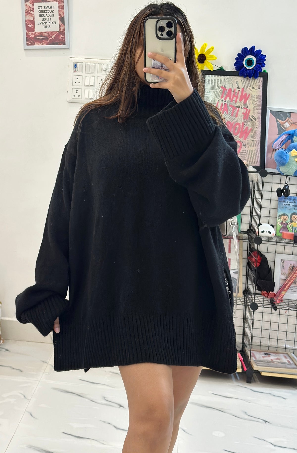 Oversized korean long sweater (44-48)