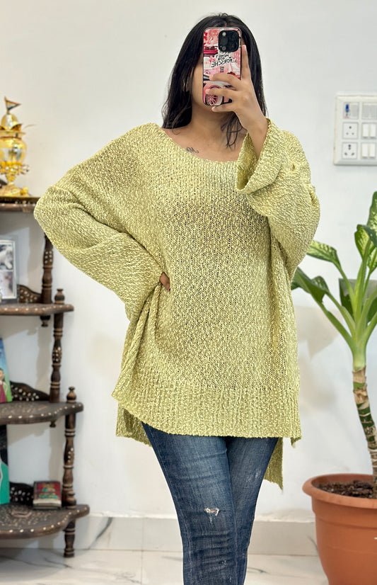Oversized crochet pullover(Upto 50)