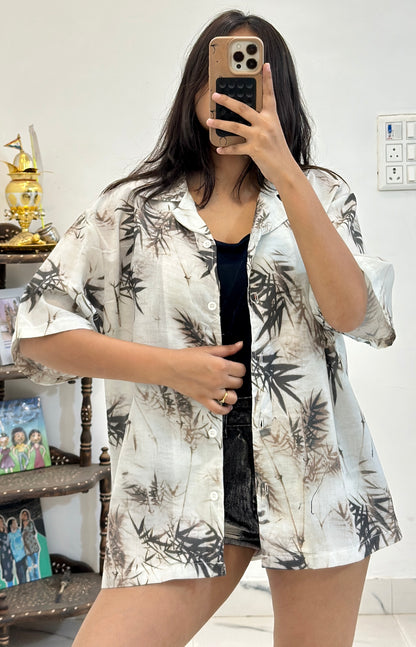 Oversized cotton shirt (40-42)