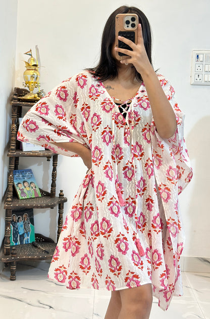 Pretty cotton kaftan (freestyle upto 46)