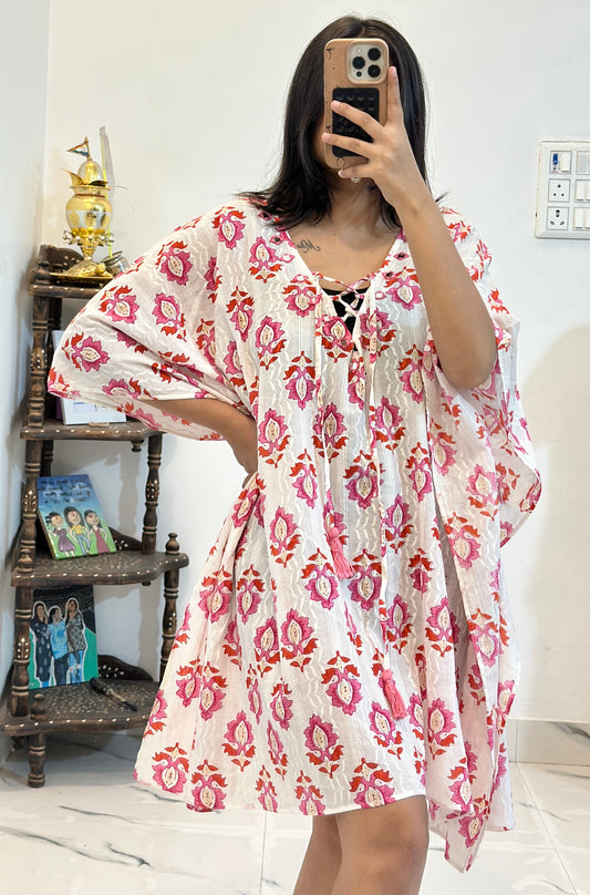Pretty cotton kaftan (freestyle upto 46)