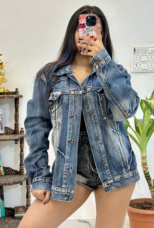 Heavy denim jacket (S/M)