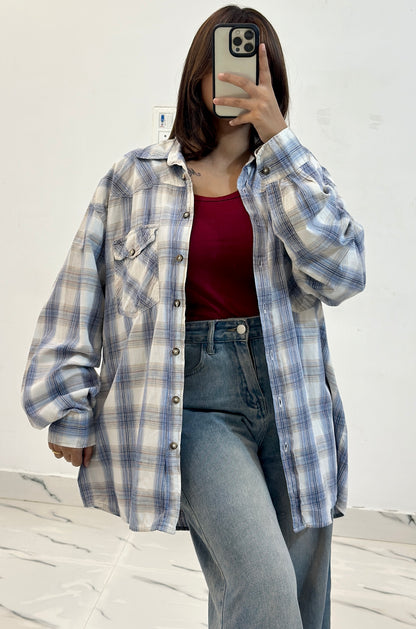 Oversized cotton shirt (42-44)