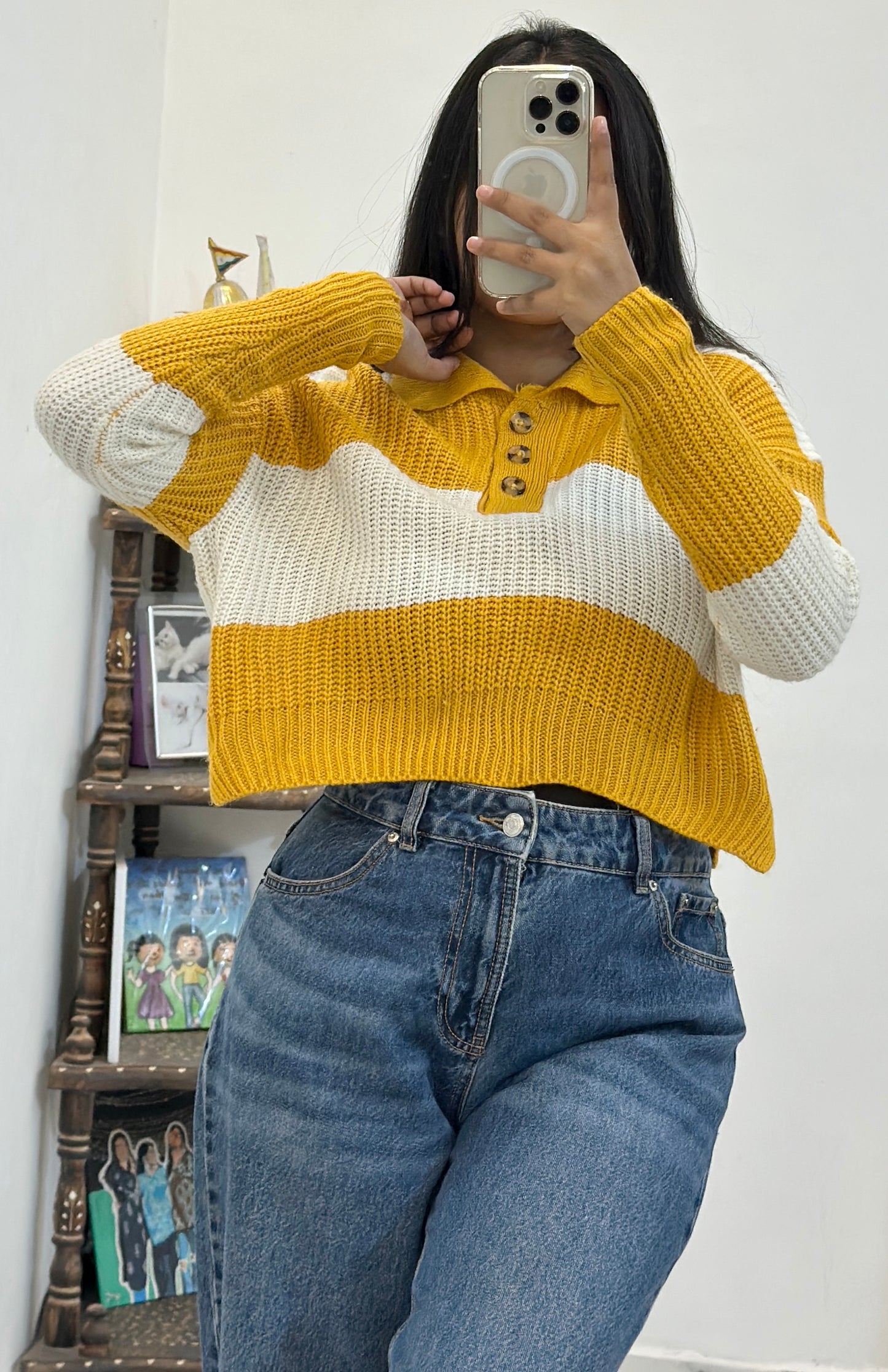 Korean crop sweater (34-38)