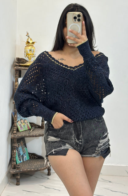 Crochet oversized top (42-44)