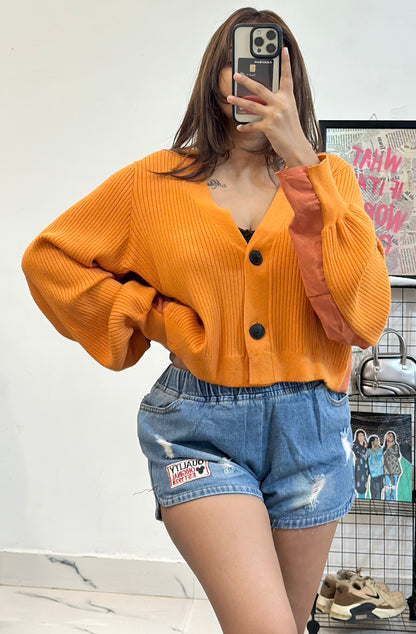 Oversized Korean cardigan (freesize upto 46-48)