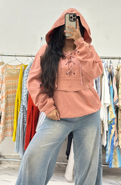 Oversized hooded top (38-40)