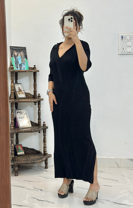 Black long dress (40-42)