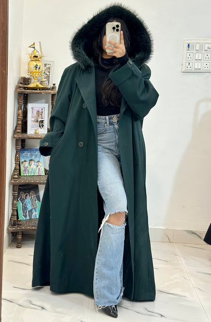 Heavy furr long coat (46-48)