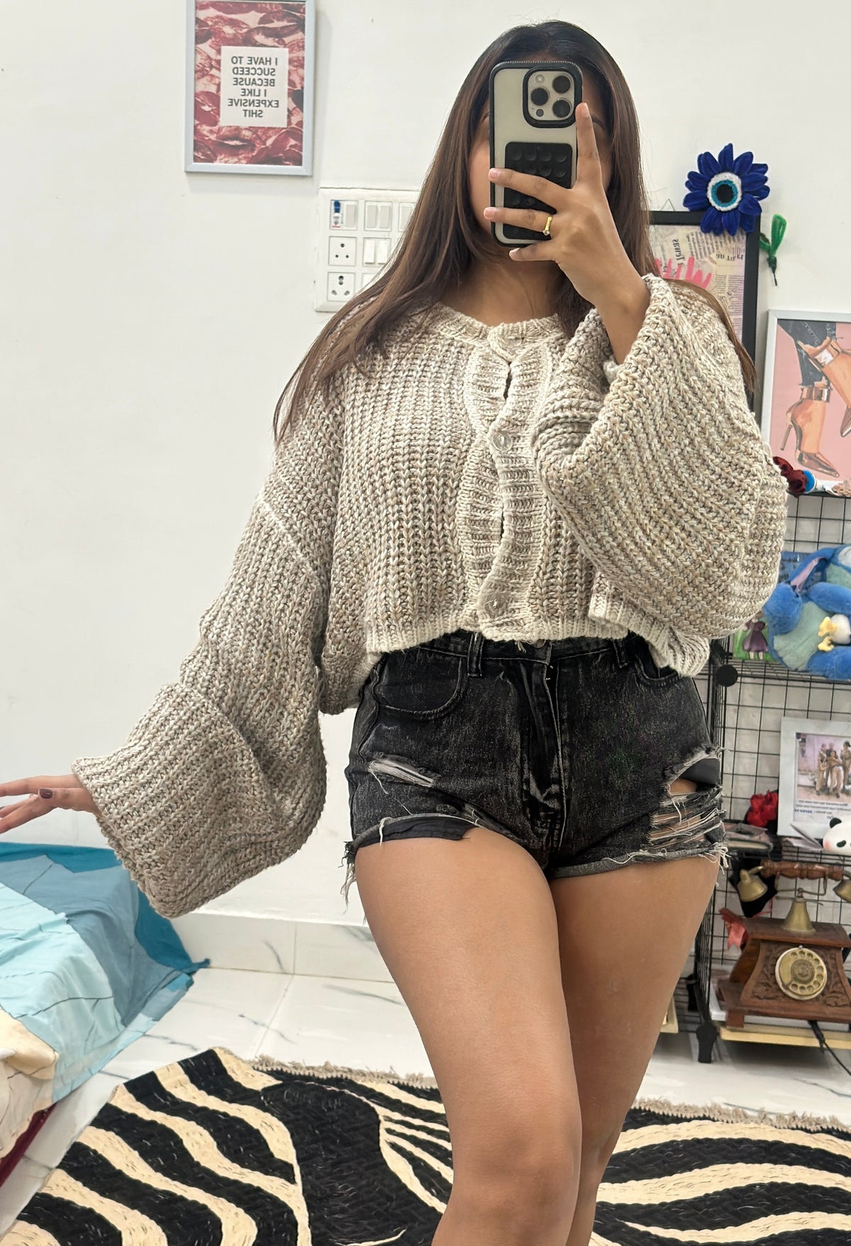 Oversized Korean cardigan (42-48)