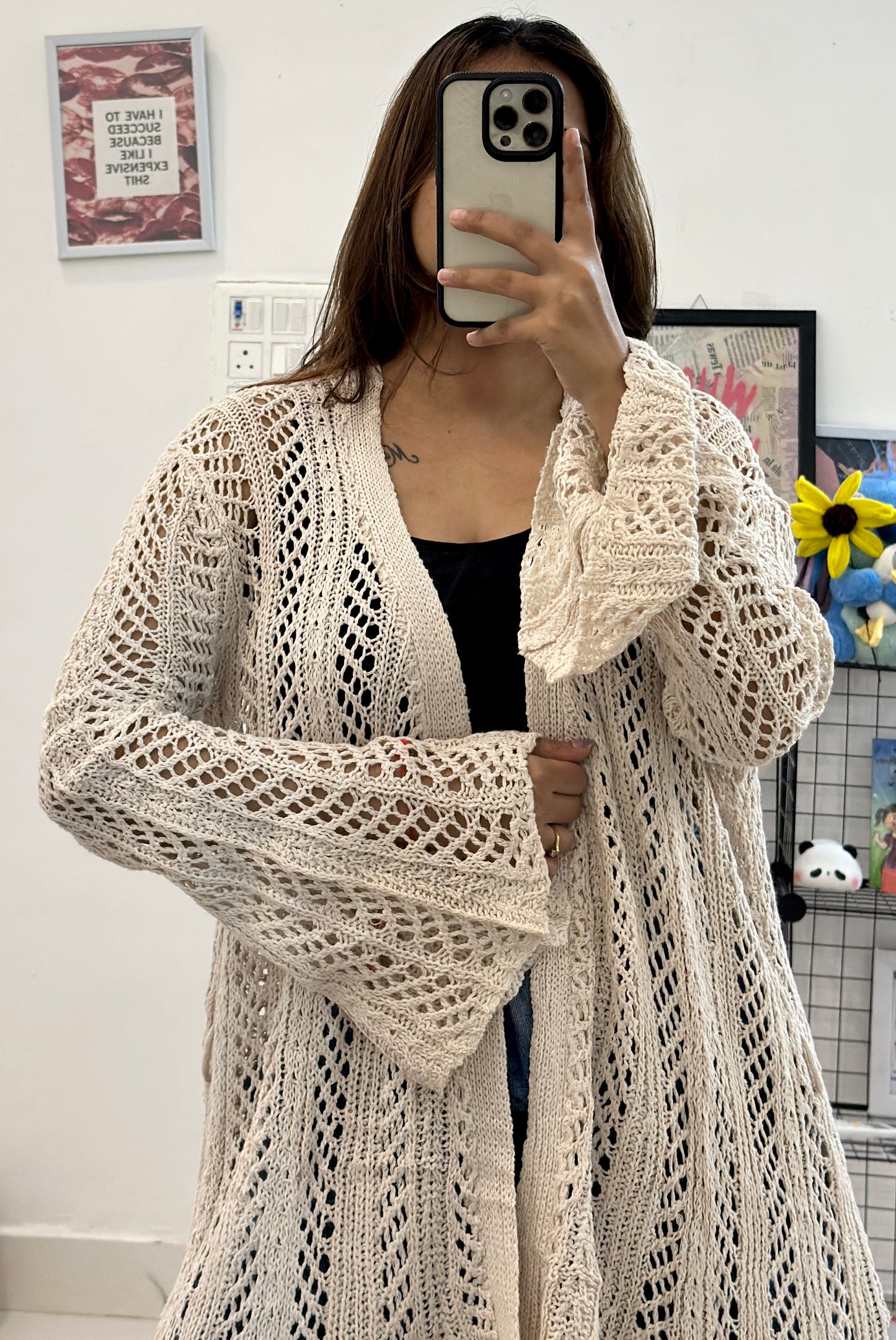 Oversized crochet shrug (40-42)