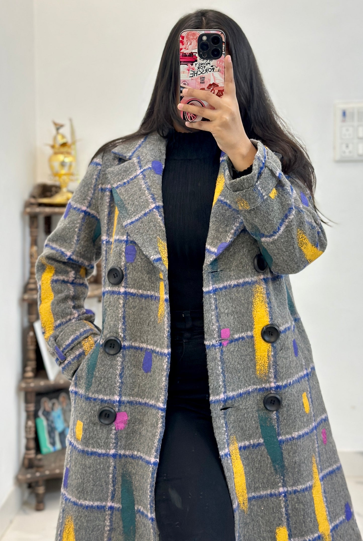 Heavy korean long coat (32-34)