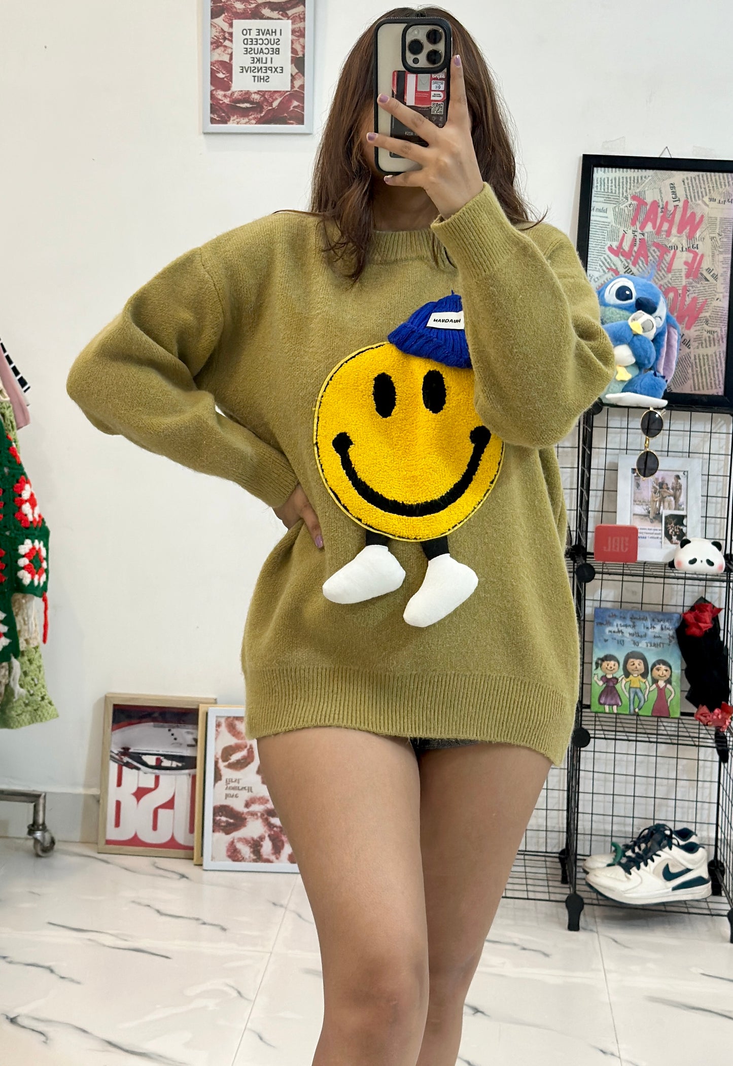 Pretty Korean sweater (40-42)