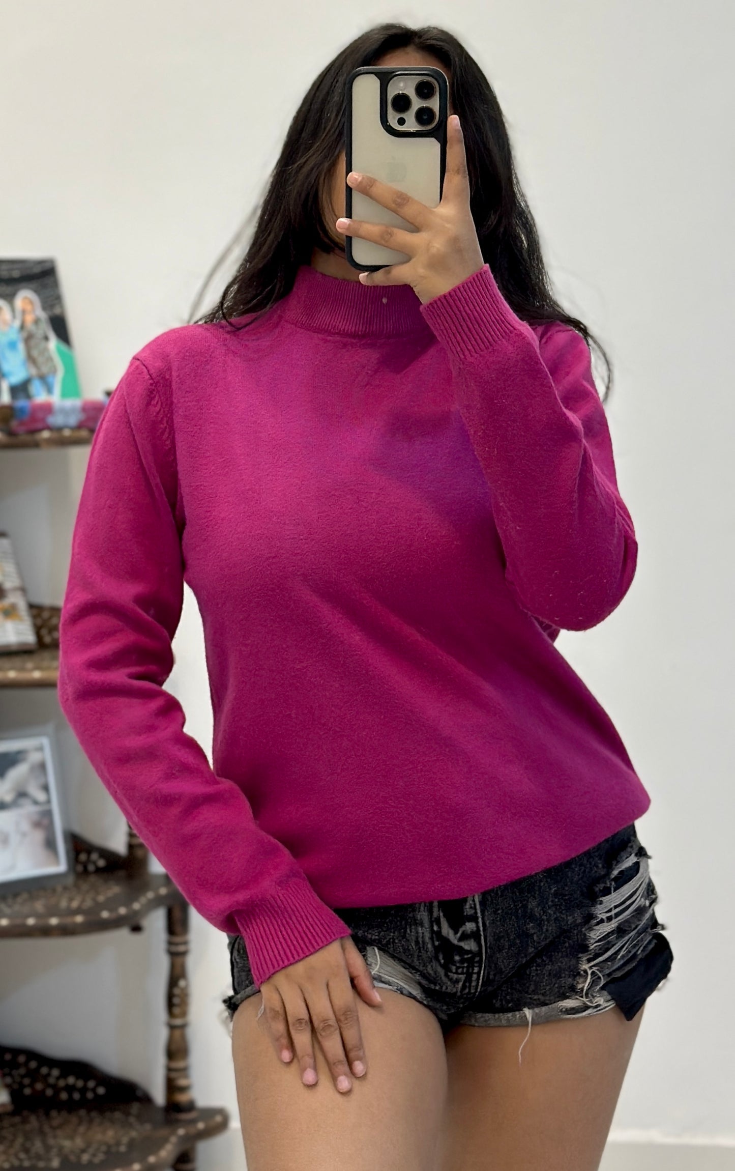 Pink high-neck (34-36)