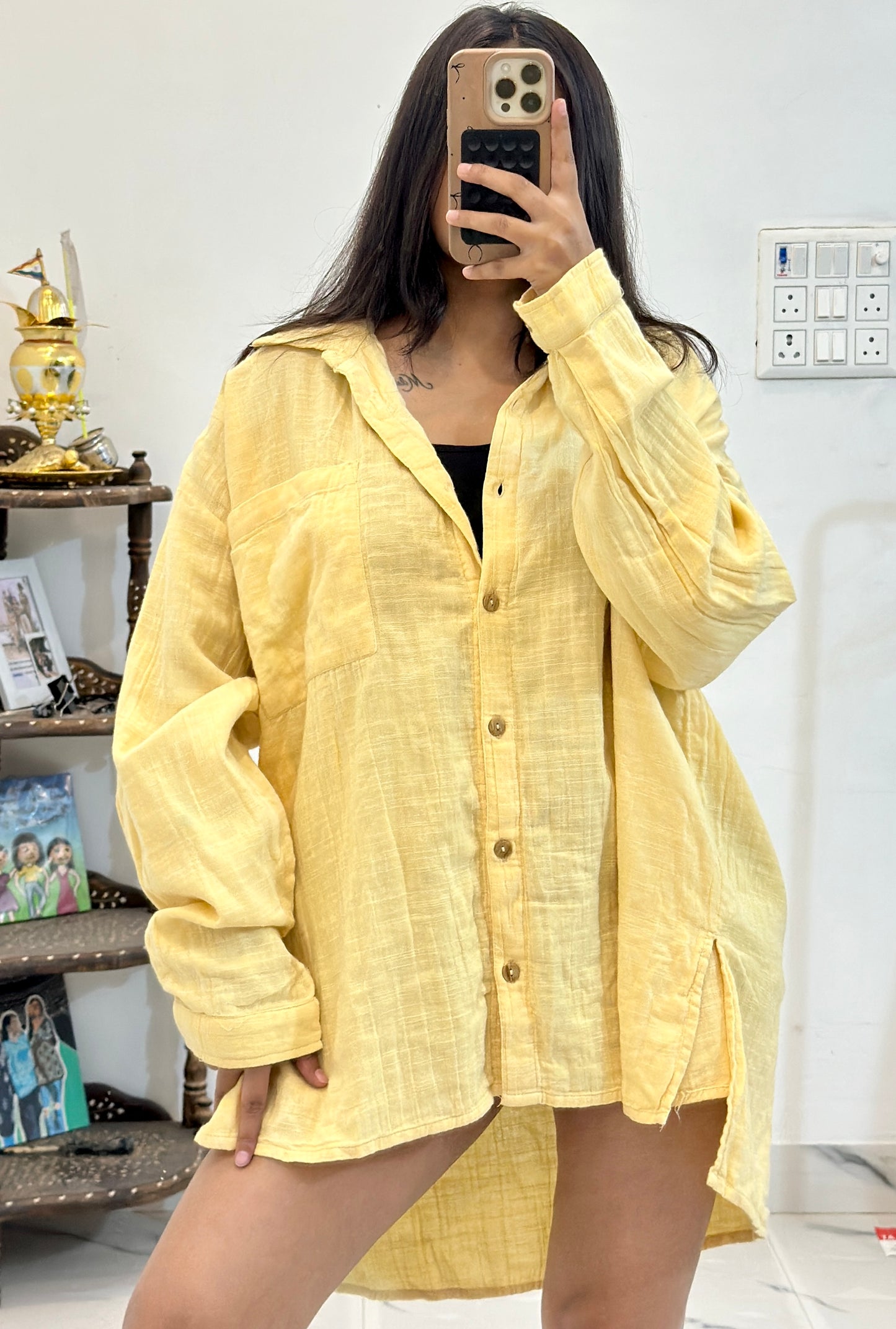 Oversized cotton shirt (46-48)