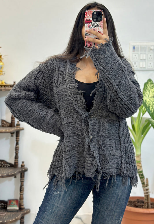 Oversized korean cardigan(fresize upto 46)