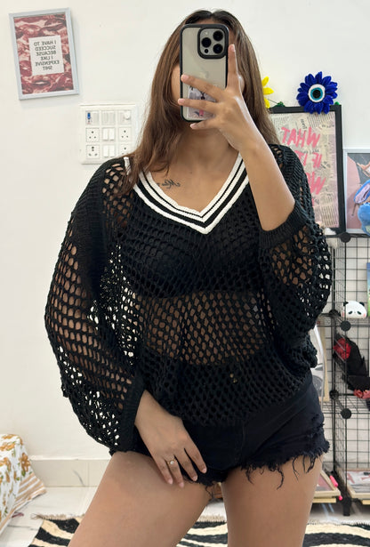 Oversized crochet pullover (freesize)