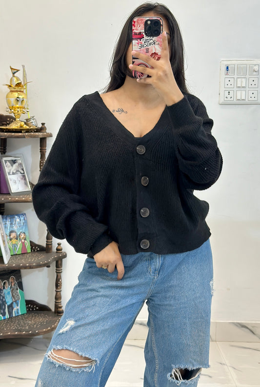 Korean oversized heavy cardigan (42-44)