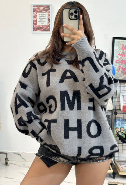 Oversized Korean sweater (44-46)