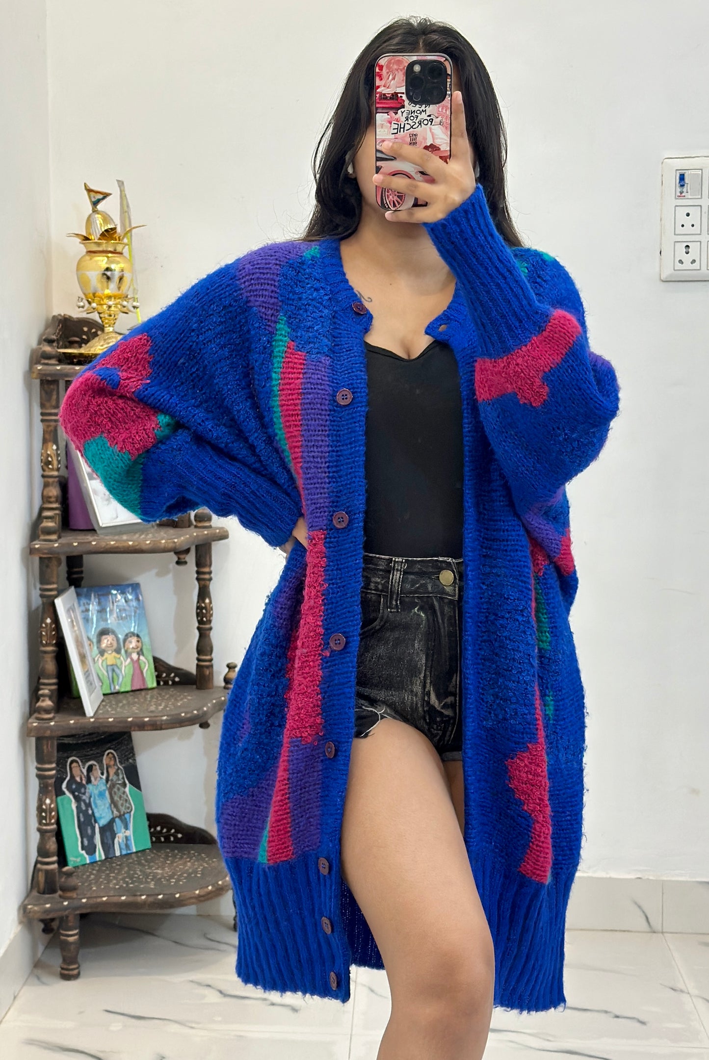 Heavy Korean long cardigan (44-46)
