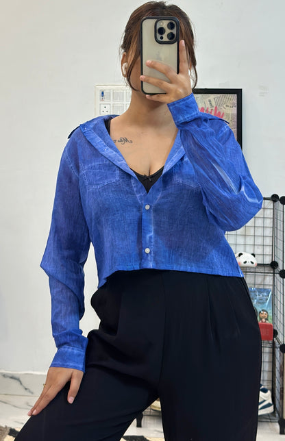Pretty crop shirt (36-38)