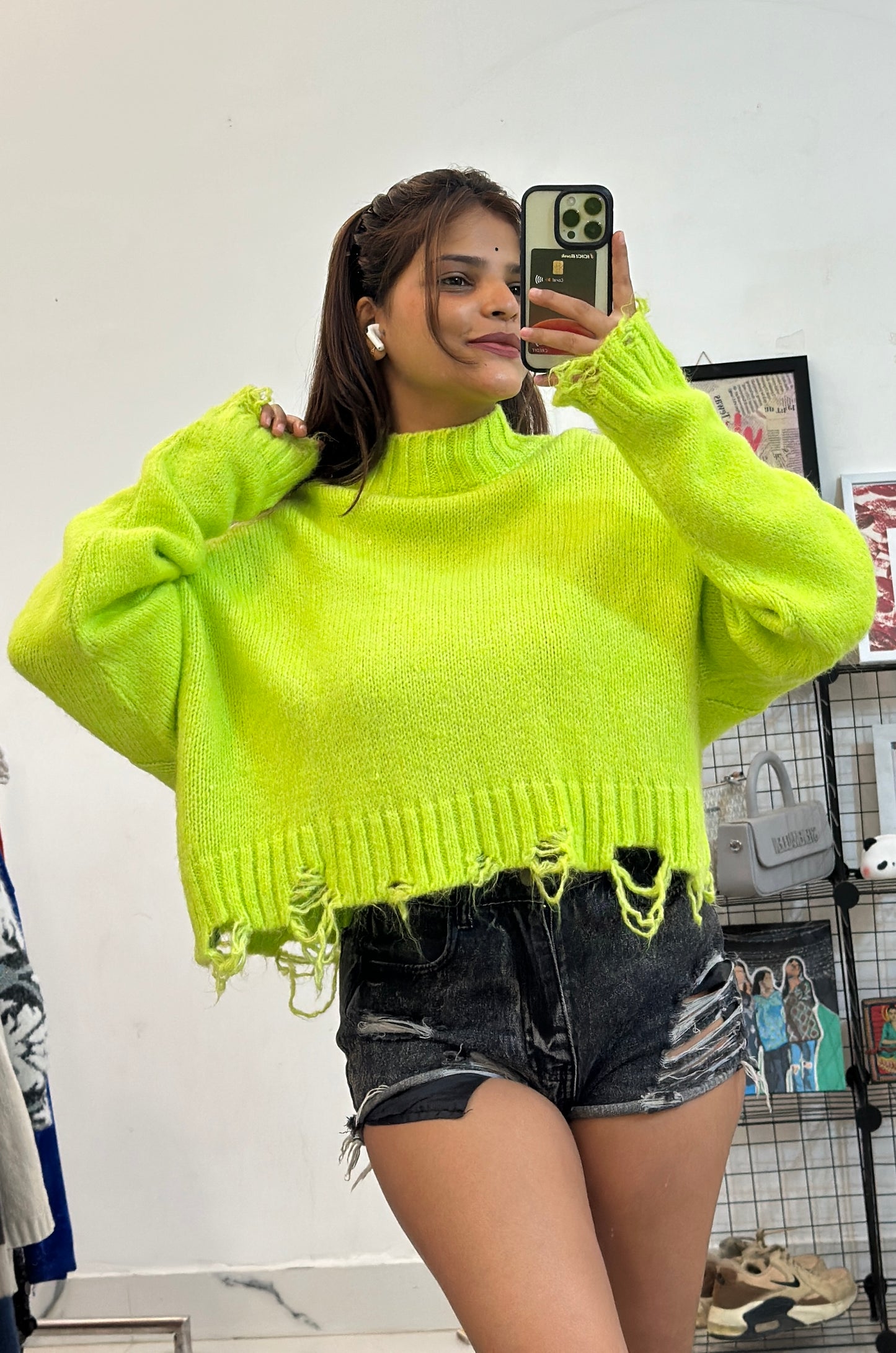 Oversized crop sweater (46-48)