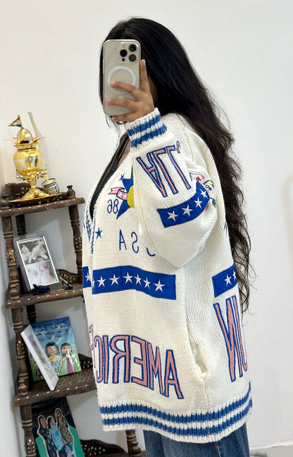 Heavy oversized cardigan (50-52)