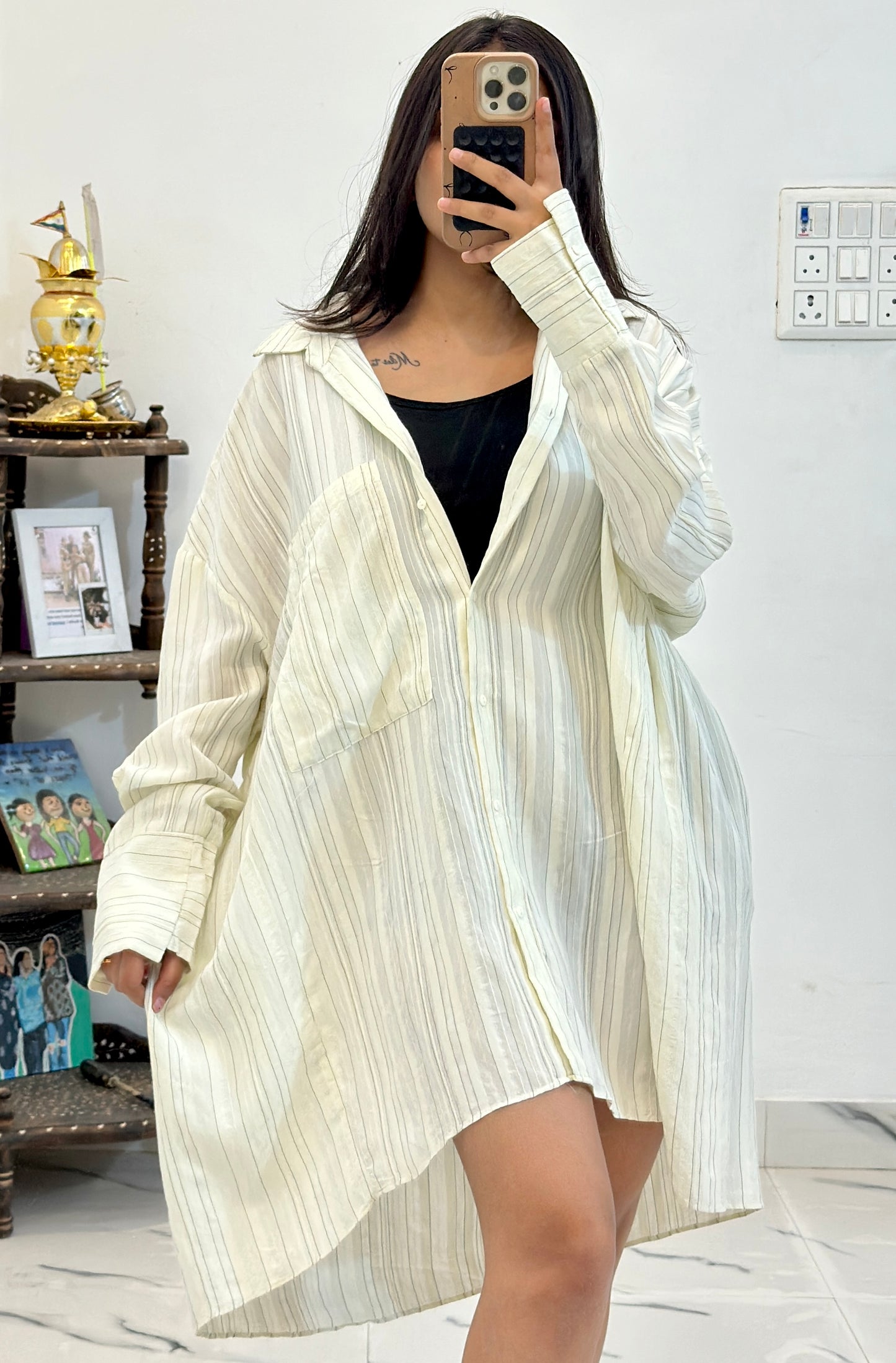 Oversized cotton shirt (40-42)