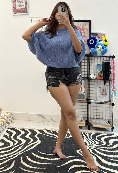 Oversized pearl sweater (46-48)