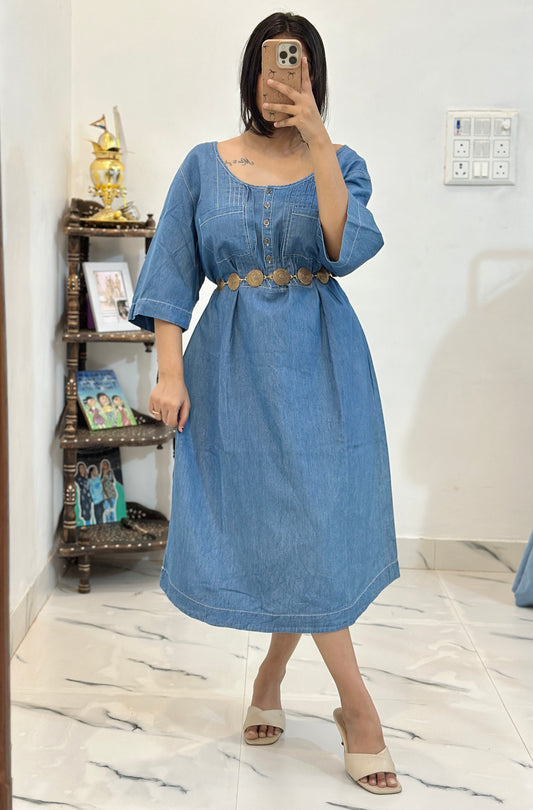 Denim oversized dress (40-42)