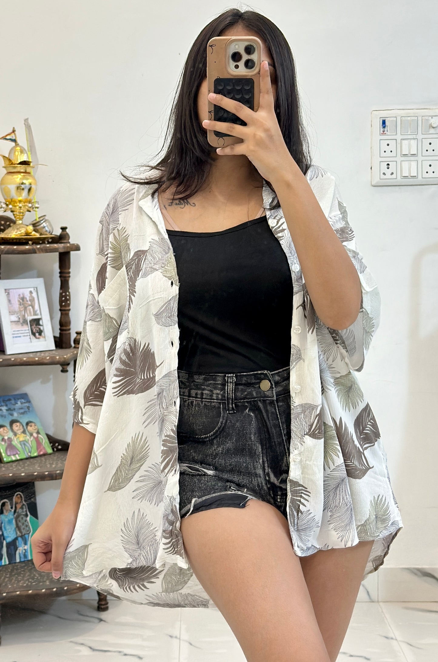 Oversized cotton shirt (44-46)