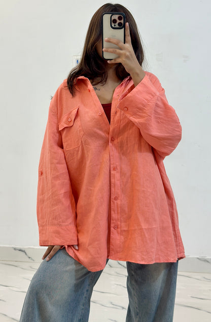 Oversized cotton shirt (42-44)