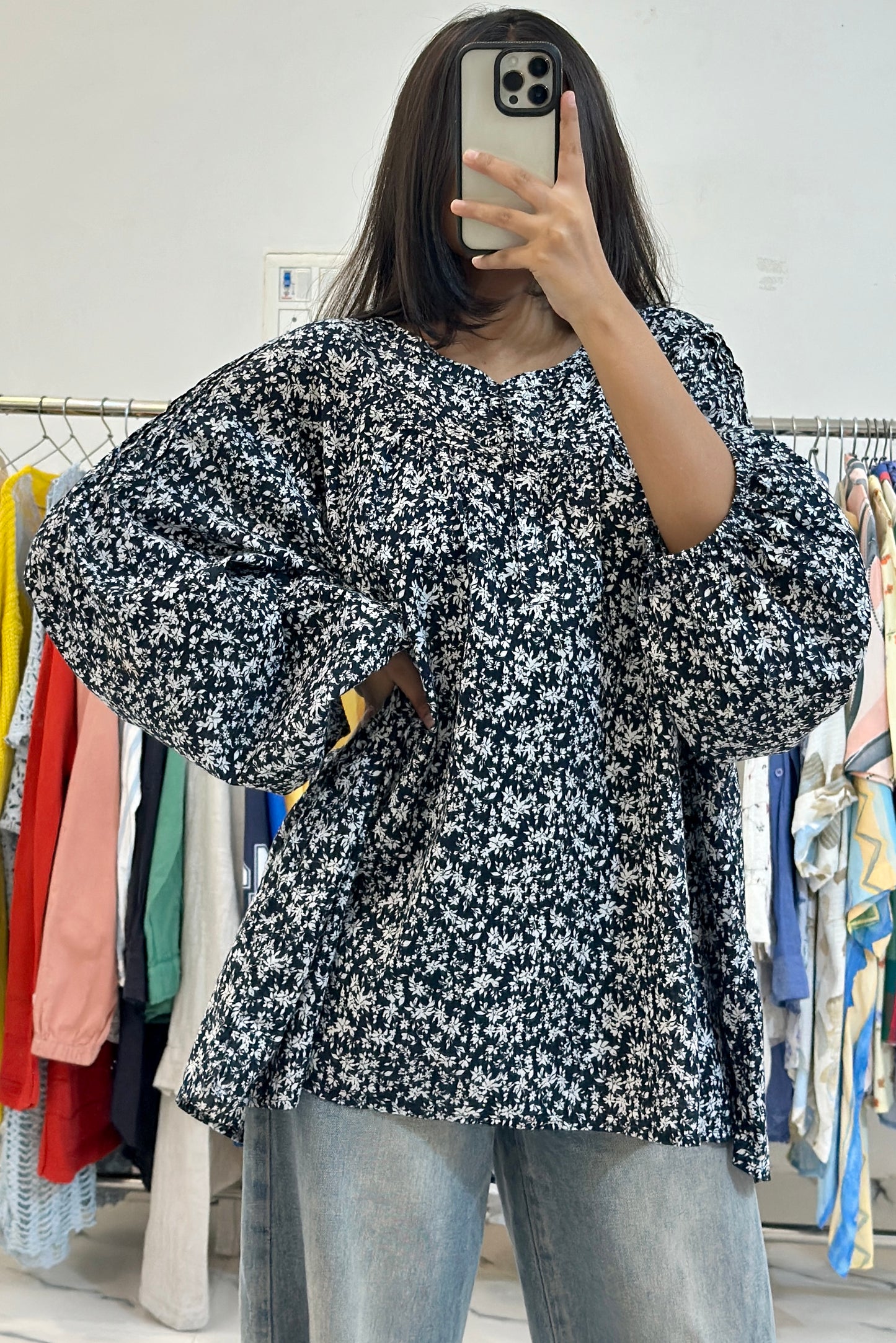 Oversized cotton top (48-50)