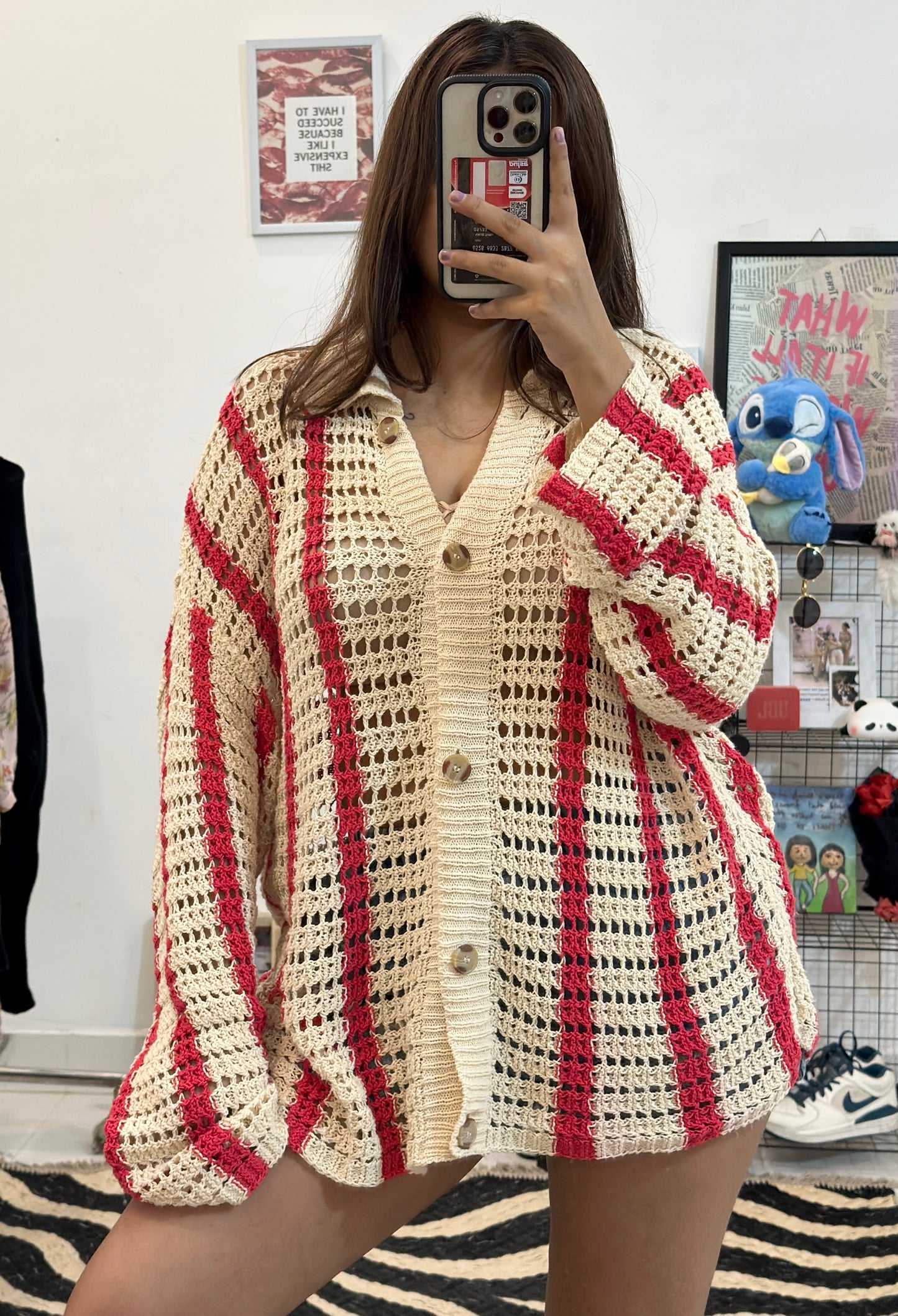 Oversized crochet top (46-48)