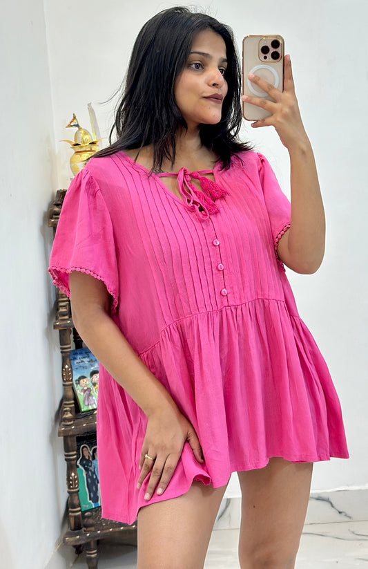 Pink oversized top (40-42)