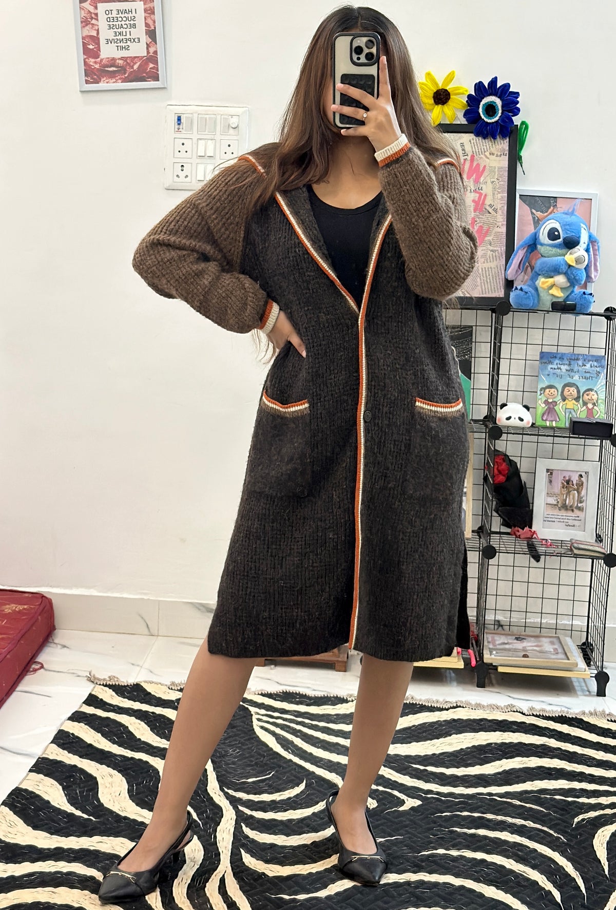 Long woollen shrug (34-38)