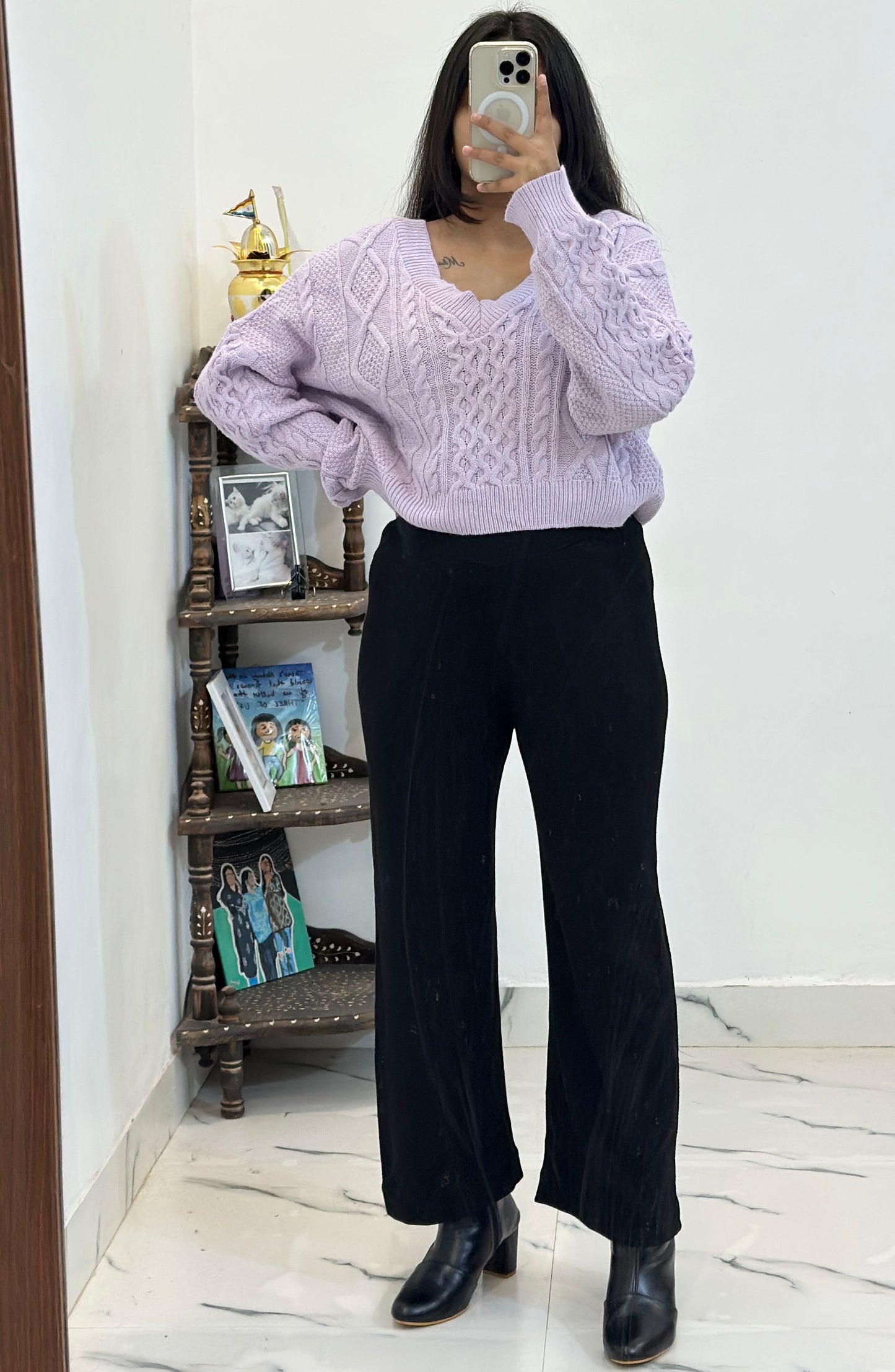 Pretty cord (freesize sweater , 26-28 pants )