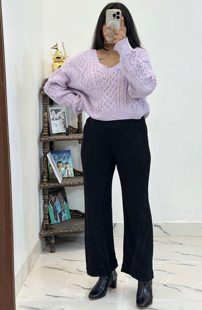 Pretty cord (freesize sweater , 26-28 pants )