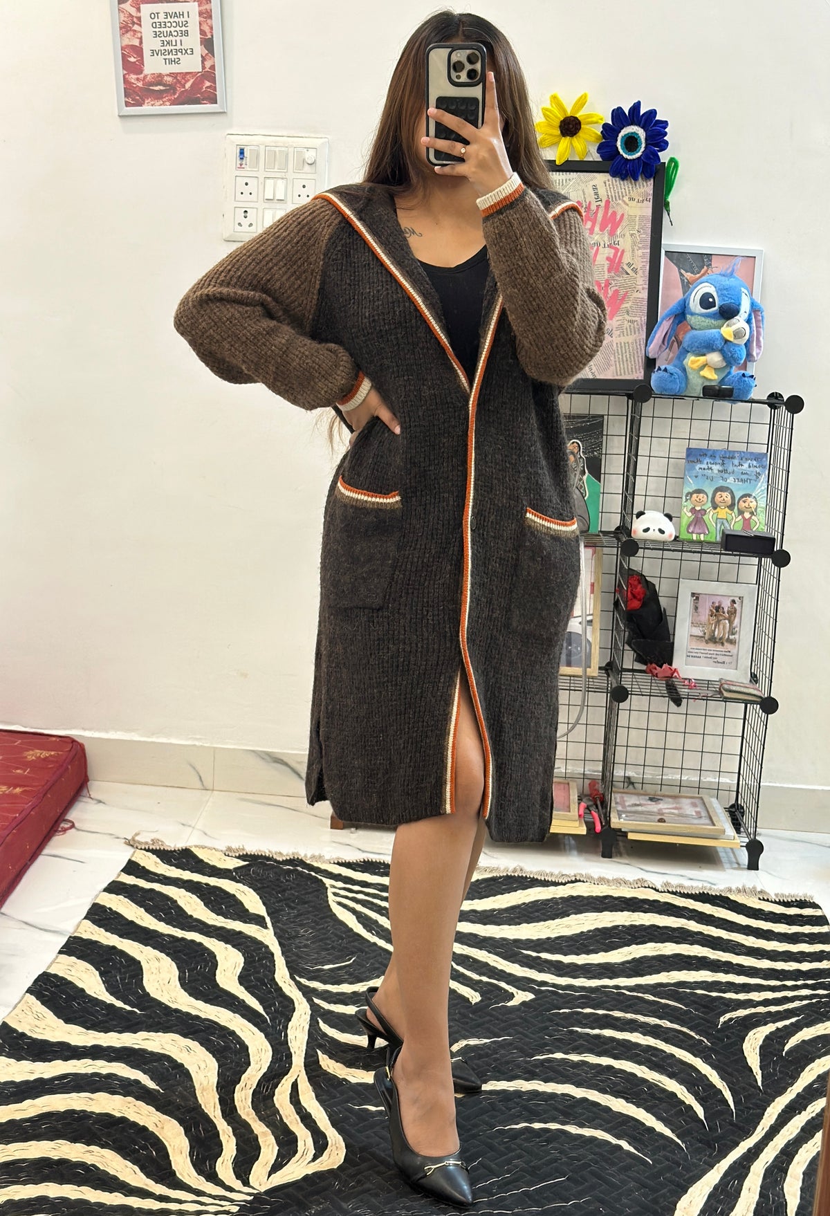 Long woollen shrug (34-38)