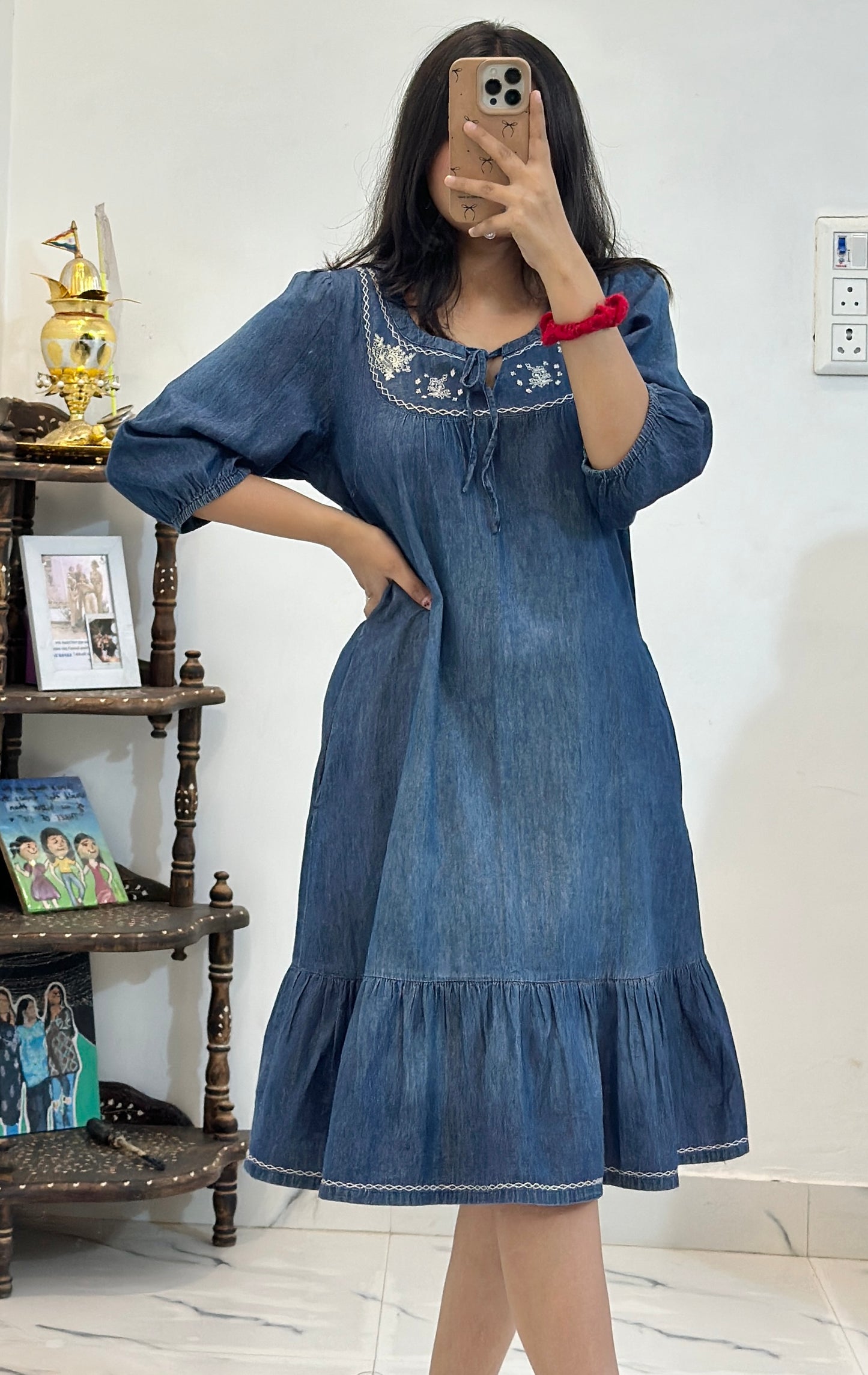 Pretty denim dress (34-36)