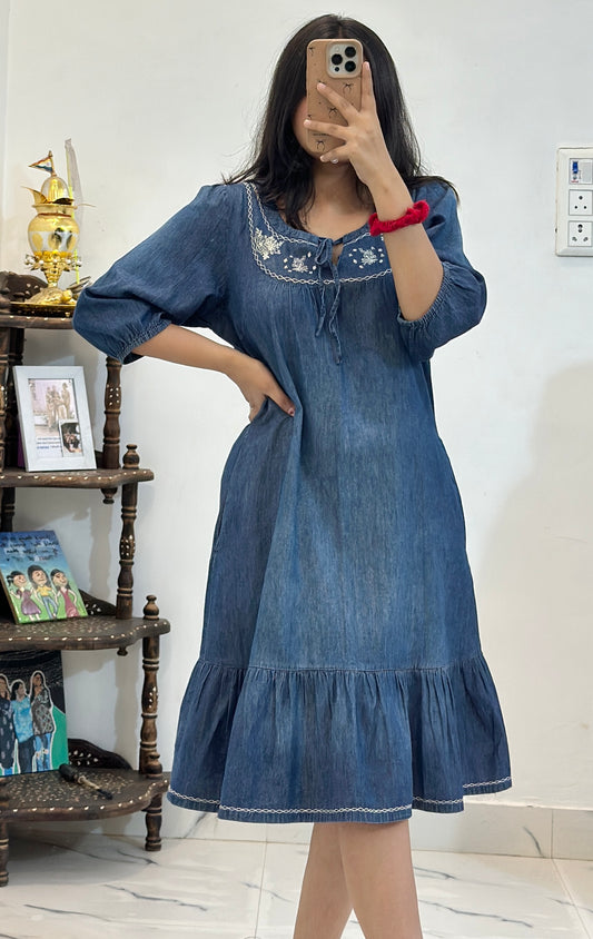 Pretty denim dress (34-36)
