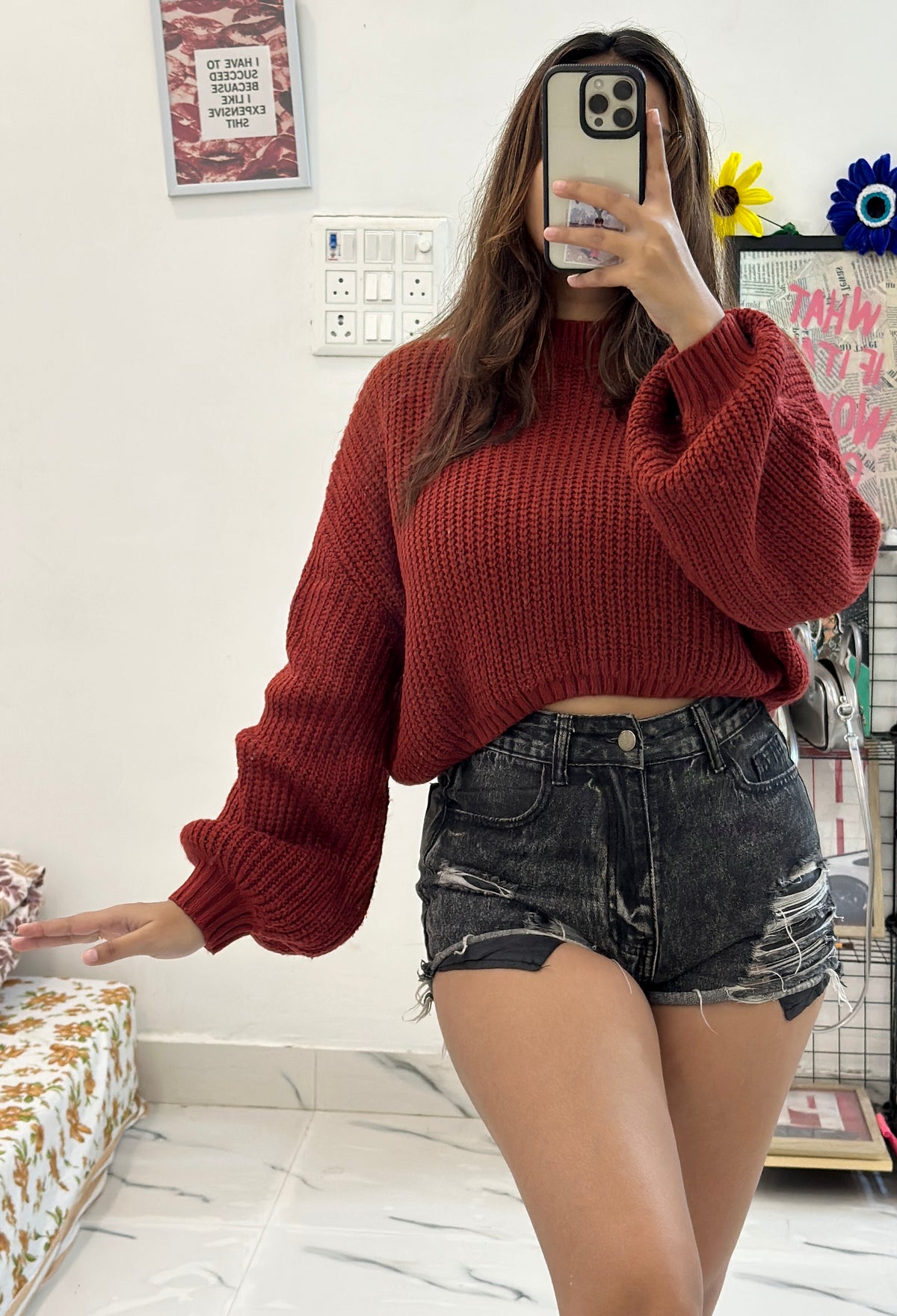 Oversized crop sweater (40-42)