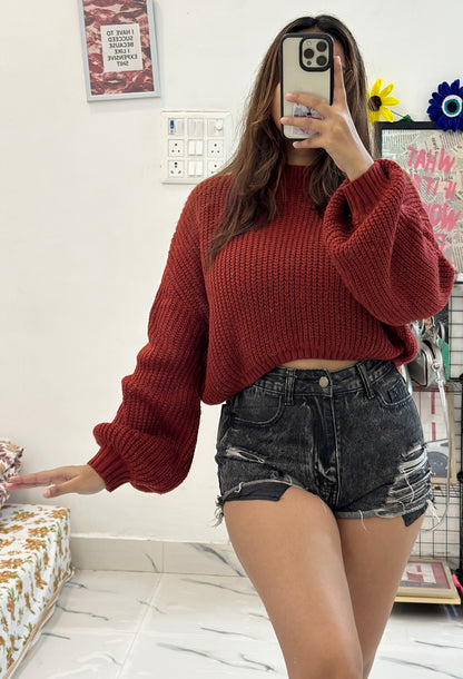Oversized crop sweater (40-42)