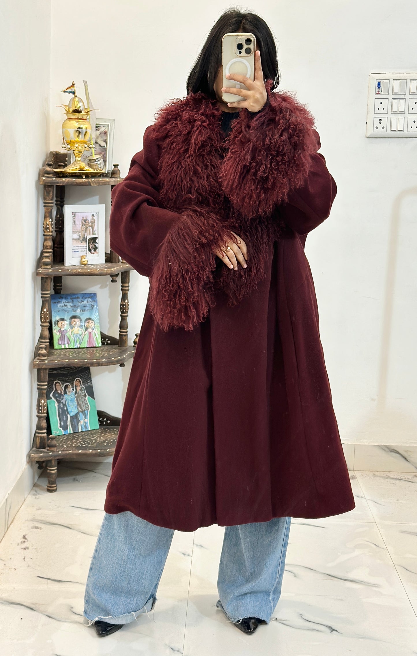 Heavy furry long coat (46-48)