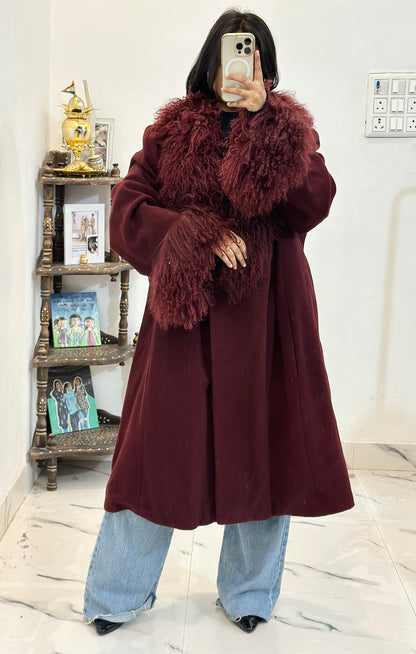 Heavy furry long coat (46-48)