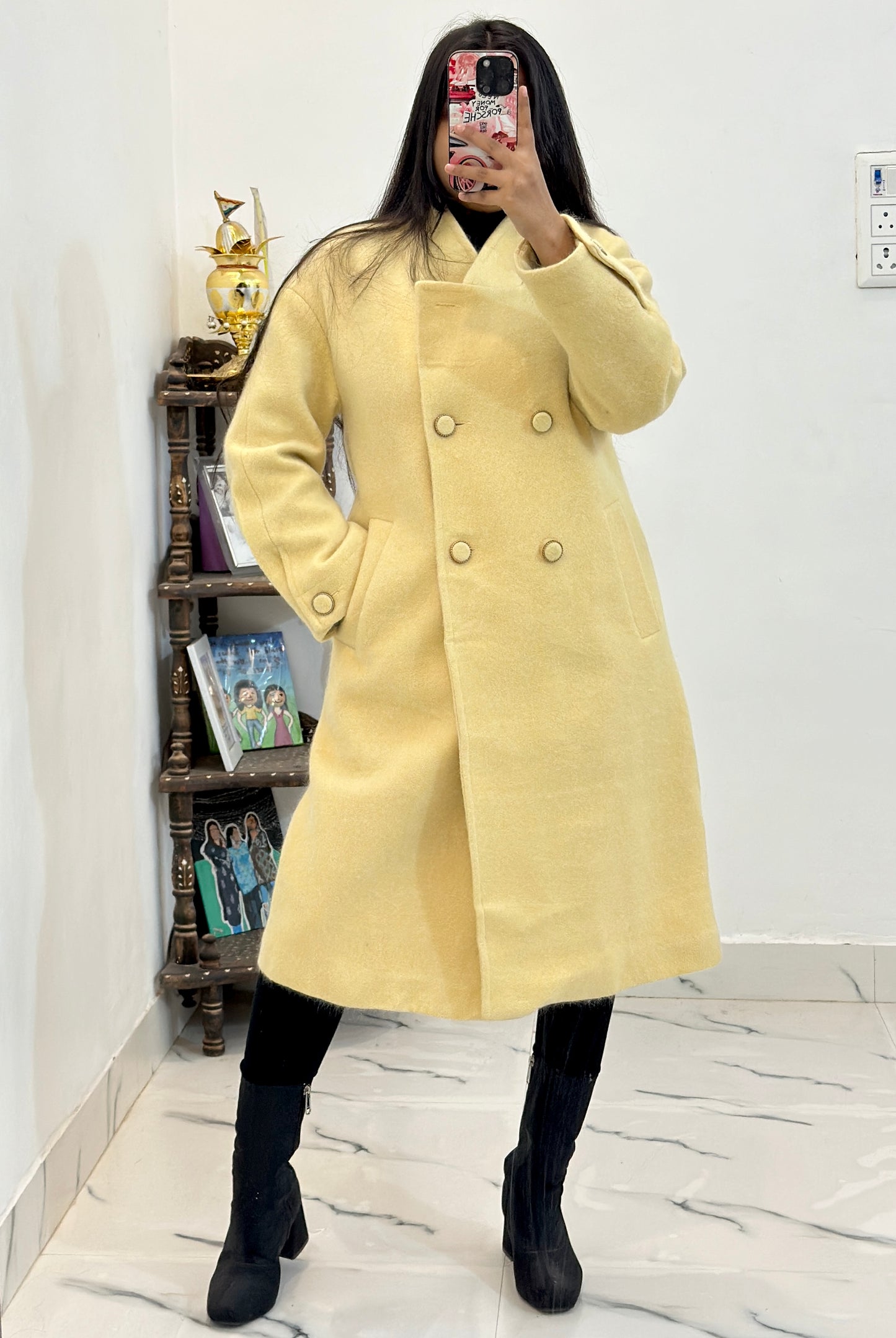 Pretty butter heavy coat (34-36)