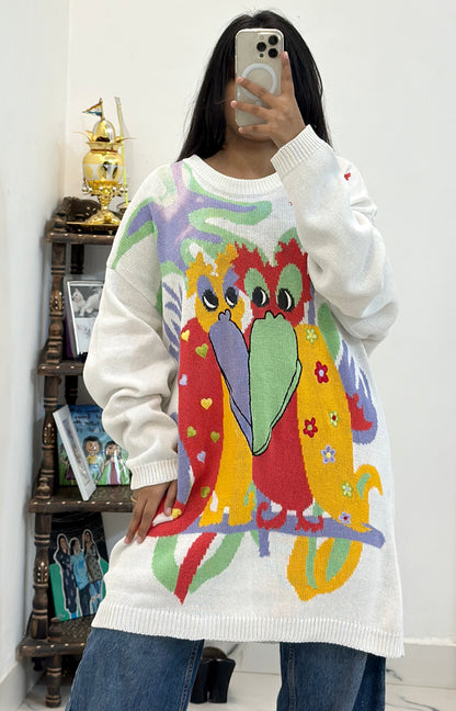 Long oversized Korean sweater (44-46)