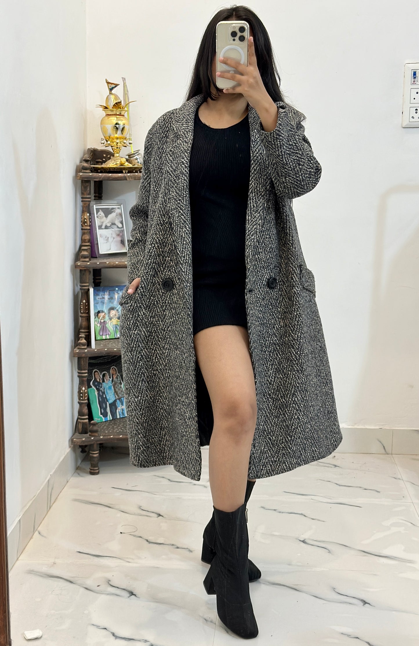 Heavy long coat (38-40)