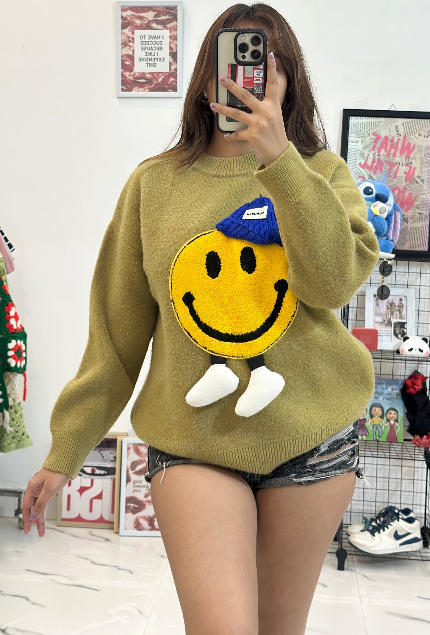 Pretty Korean sweater (40-42)